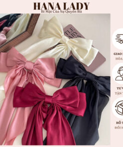 Kẹp Tóc Nơ Tiểu Thư Cỡ Lớn Phong Cách Hàn Quốc Cho Nữ PKT12 13