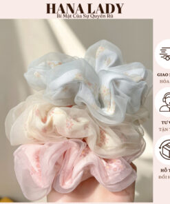 Cột Tóc Scrunchies 2 Lớp Họa Tiết Hoa Màu Sắc Dễ Thương PKT15 7 Cột Tóc Scrunchies 2 Lớp Họa Tiết Hoa Màu Sắc Dễ Thương PKT15 13