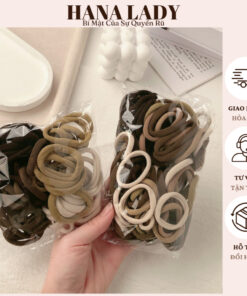 Set 100 Thun Buộc Tóc Basic Nhiều Màu Cỡ Nhỏ Siêu Co Giãn Cho Nữ PKT18 7 Set 100 Thun Buộc Tóc Basic Nhiều Màu Cỡ Nhỏ Siêu Co Giãn Cho Nữ PKT18 13