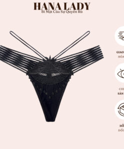 Quần Lót Nữ - Quần Lọt Khe Bản Eo Lưới To Tua Rua Dây Chéo Sexy Quyến Rũ LK148 6