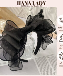 Cài Tóc Nơ Bảng To Dễ Thương Cho Nữ - Bờm Tóc Nơ Phong Cách Tiểu Thư PKT08 15