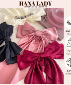 Kẹp Tóc Nơ Tiểu Thư Cỡ Lớn Phong Cách Hàn Quốc Cho Nữ PKT12 12