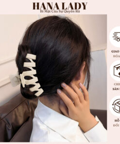 Kẹp Tóc Càng Cua Màu Vintage Phong Cách Hàn Quốc Cỡ Lớn PKT24 13
