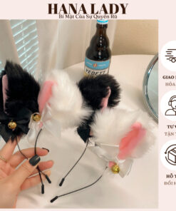 Bờm Tóc Tai Mèo Lông Mềm Có Chuông - Cài Tóc Cosplay Mèo Dễ Thương TM015 12