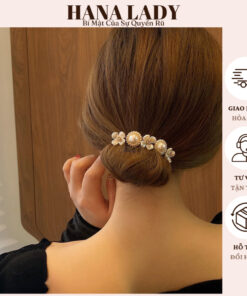 Kẹp Búi Tóc Đính Hoa - Dụng Cụ Hỗ Trợ Tạo Kiểu Tóc Dự Tiệc Sang Chảnh PKT01 14