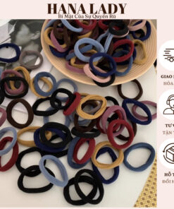 Set 100 Thun Buộc Tóc Basic Nhiều Màu Cỡ Nhỏ Siêu Co Giãn Cho Nữ PKT18 4 Set 100 Thun Buộc Tóc Basic Nhiều Màu Cỡ Nhỏ Siêu Co Giãn Cho Nữ PKT18 10