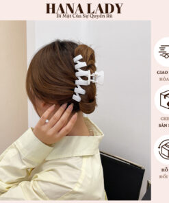 Kẹp Tóc Càng Cua Màu Vintage Phong Cách Hàn Quốc Cỡ Lớn PKT24 11