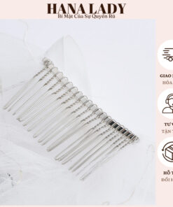 Lúp Cô Dâu - Khăn Voan Nơ Cài Tóc Đội Đầu Cô Dâu Màu Trắng Bồng Bềnh PKT04 15