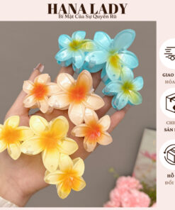 Kẹp Tóc Càng Cua Hoa Sứ 3 Bông Màu Gradient - Phụ Kiện Tóc Dễ Thương Cho Nữ PKT20 14