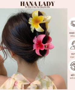 Kẹp Tóc Càng Cua Hoa Sứ Nhiều Màu Sắc Hot Trend Mùa Hè PKT019 12