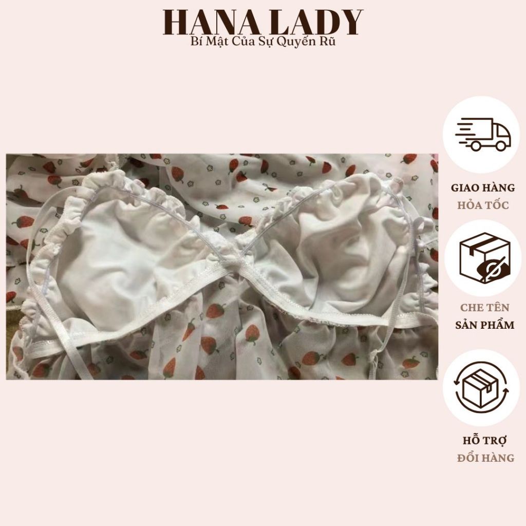 Bộ Đồ Ngủ 2 Dây - Đồ Mặc Nhà Họa Tiết Dâu Đáng Yêu Gợi Cảm VN580 6 Bộ Đồ Ngủ 2 Dây - Đồ Mặc Nhà Họa Tiết Dâu Đáng Yêu Gợi Cảm VN580 10