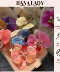 Kẹp Tóc Hoa Lan Hồ Điệp - Kẹp Tóc Hoa Hot Trend Nhiều Màu PKT14 12