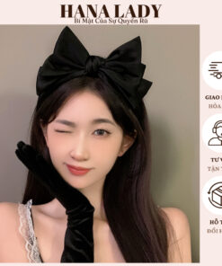 Cài Tóc Nơ Bảng To Dễ Thương Cho Nữ - Bờm Tóc Nơ Phong Cách Tiểu Thư PKT08 12