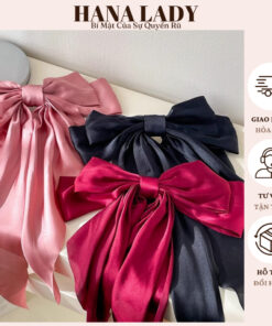 Kẹp Tóc Nơ Tiểu Thư Cỡ Lớn Phong Cách Hàn Quốc Cho Nữ PKT12 9