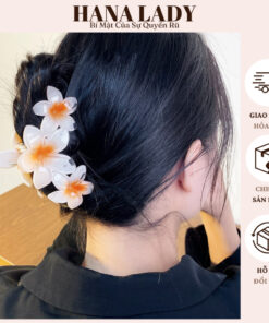 Kẹp Tóc Càng Cua Hoa Sứ 3 Bông Màu Gradient - Phụ Kiện Tóc Dễ Thương Cho Nữ PKT20 13