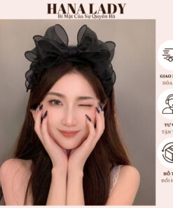 Cài Tóc Nơ Bảng To Dễ Thương Cho Nữ - Bờm Tóc Nơ Phong Cách Tiểu Thư PKT08 11