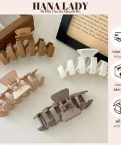 Kẹp Tóc Càng Cua Màu Vintage Phong Cách Hàn Quốc Cỡ Lớn PKT24 9