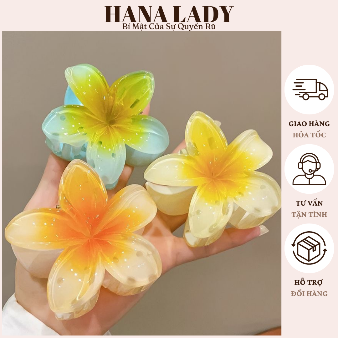 Kẹp Tóc Càng Cua Hoa Sứ Nhiều Màu Sắc Hot Trend Mùa Hè PKT019 18