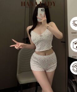 Đồ Ngủ Nữ - Bộ Ngủ 2 Dây Hoa Nhí Phong Cách Y2K Sexy Gợi Cảm VN583 4 Đồ Ngủ Nữ - Bộ Ngủ 2 Dây Hoa Nhí Phong Cách Y2K Sexy Gợi Cảm VN583 8