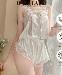 Đồ Ngủ Nữ Cao Cấp - Bộ Ngủ Lụa 2 Dây Phối Ren Gợi Cảm Cúc Đính Ngọc Nàng Thơ VN584 9 Đồ Ngủ Nữ Cao Cấp - Bộ Ngủ Lụa 2 Dây Phối Ren Gợi Cảm Cúc Đính Ngọc Nàng Thơ VN584 18