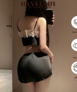 Bộ Ngủ 2 Dây - Đồ Ngủ Lụa 2 Dây Quần Xẻ Gợi Cảm Phối Ren Hoa Nổi VN581 7 Bộ Ngủ 2 Dây - Đồ Ngủ Lụa 2 Dây Quần Xẻ Gợi Cảm Phối Ren Hoa Nổi VN581 13