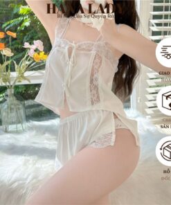 Đồ Ngủ Nữ Cao Cấp - Bộ Ngủ Lụa 2 Dây Phối Ren Gợi Cảm Cúc Đính Ngọc Nàng Thơ VN584 8 Đồ Ngủ Nữ Cao Cấp - Bộ Ngủ Lụa 2 Dây Phối Ren Gợi Cảm Cúc Đính Ngọc Nàng Thơ VN584 17