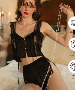 Đồ Ngủ Nữ Cao Cấp - Bộ Ngủ Lụa 2 Dây Phối Ren Gợi Cảm Cúc Đính Ngọc Nàng Thơ VN584 3 Đồ Ngủ Nữ Cao Cấp - Bộ Ngủ Lụa 2 Dây Phối Ren Gợi Cảm Cúc Đính Ngọc Nàng Thơ VN584 12