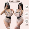 Cosplay Hầu Gái Sexy - Đồ Ngủ Tạp Dề Nàng Hầu Ren Hoa Xuyên Thấu Hở Lưng Gợi Cảm CP049 2 Cosplay Hầu Gái Sexy - Đồ Ngủ Tạp Dề Nàng Hầu Ren Hoa Xuyên Thấu Hở Lưng Gợi Cảm CP049 2