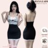 Váy Body Sexy - Váy Ngủ, Đầm Ngủ Thun 2 Dây Phối Ren VN588 2