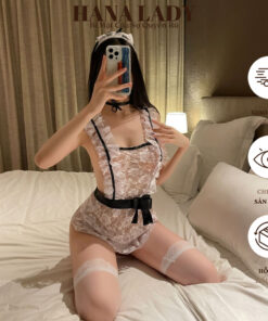 Cosplay Hầu Gái Sexy - Đồ Ngủ Tạp Dề Nàng Hầu Ren Hoa Xuyên Thấu Hở Lưng Gợi Cảm CP049 7 Cosplay Hầu Gái Sexy - Đồ Ngủ Tạp Dề Nàng Hầu Ren Hoa Xuyên Thấu Hở Lưng Gợi Cảm CP049 13