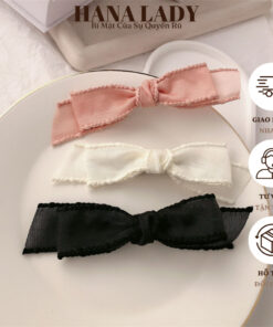 Kẹp Tóc Nơ Dễ Thương Cho Nữ Màu Pastel Phong Cách Hàn Quốc PKT034 13