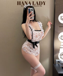 Cosplay Hầu Gái Sexy - Đồ Ngủ Tạp Dề Nàng Hầu Ren Hoa Xuyên Thấu Hở Lưng Gợi Cảm CP049 5 Cosplay Hầu Gái Sexy - Đồ Ngủ Tạp Dề Nàng Hầu Ren Hoa Xuyên Thấu Hở Lưng Gợi Cảm CP049 11