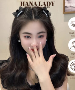 Kẹp Tóc Mái Nơ Ren Mini Đính Ngọc Trai Phong Cách Dễ Thương Ngọt Ngào PKT040 8