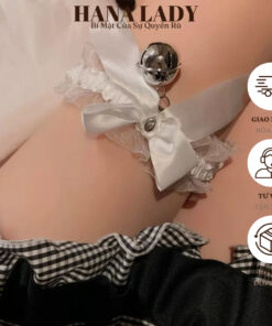 Vòng Cổ Choker, Dây Đeo Đùi Nơ Ren Đính Chuông Phong Cách Lolita MN08 13