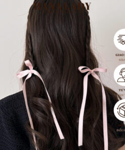 Kẹp Tóc Nơ Ruy Băng Dáng Dài - Kẹp Càng Cua Mini Đính Nơ Lụa Xinh Xắn Ngọt Ngào PKT036 3 Kẹp Tóc Nơ Ruy Băng Dáng Dài - Kẹp Càng Cua Mini Đính Nơ Lụa Xinh Xắn Ngọt Ngào PKT036 9