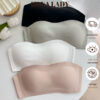 Áo Ngực Su Non Mềm Mại Không Gọng Chống Tụt - Bra Cúp Ngang Nâng Vòng 1 Không Lộ Viền AL022 1