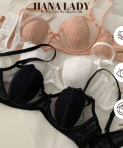 Áo Ngực Ren Nữ - Áo Lót Phối Lưới Ren Sexy Có Gọng Dẻo Nâng Vòng 1 Đệm Mút Mỏng AL023 13