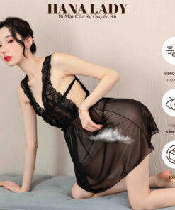 Váy Ngủ Xuyên Thấu Sexy - Đầm Ngủ 2 Dây Bản To Voan Lụa Phối Ren Gợi Cảm VN02 11