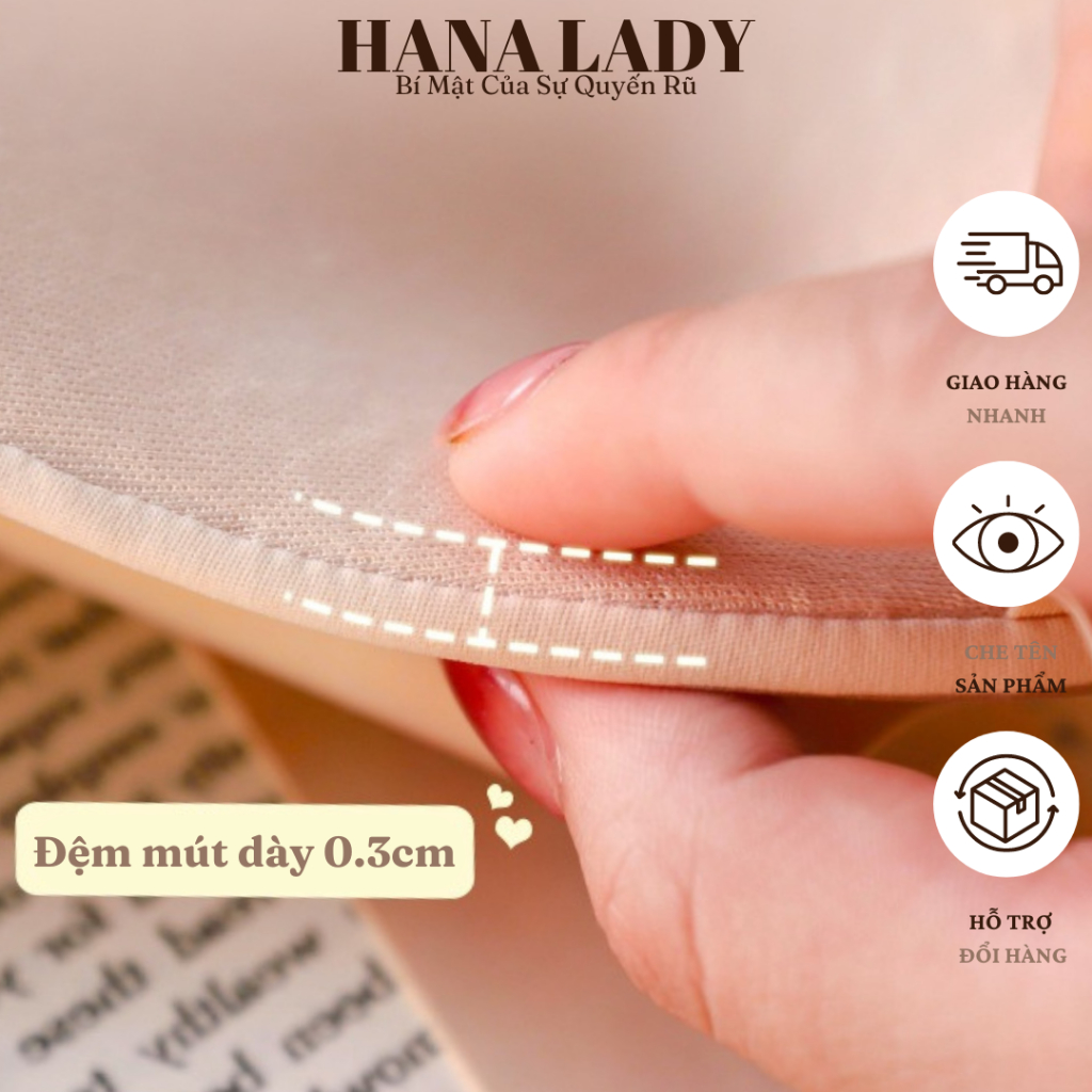 Áo Ngực Đúc Su Mềm Mại - Áo Bra Không Đường May Dây Lưng Bản To Che Khuyết Điểm Tốt AL024 25