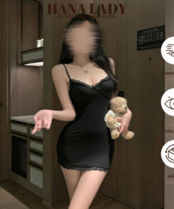 Váy 2 Dây Body - Đầm Thun Trơn Basic Phối Viền Ren Ôm Body Đi Chơi, Mặc Nhà Sexy VN595 5 Váy 2 Dây Body - Đầm Thun Trơn Basic Phối Viền Ren Ôm Body Đi Chơi, Mặc Nhà Sexy VN595 12
