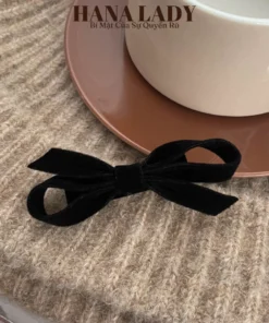 Kẹp Tóc Mái Nơ Dễ Thương Đáng Yêu Cho Nữ Chất Liệu Nhung Dày Dặn PKT046 9