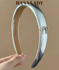 Cài Tóc, Bớm Tóc Vải Da PU Đính Nơ Đá Bản To Phong Cách Tiểu Thư Dễ Thương PKT044 11