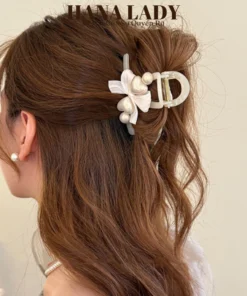 Kẹp Tóc Càng Cua Đính Charm Nơ Trái Tim Dịu Dàng Nữ Tính PKT047 10