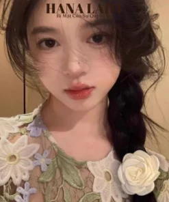 Dây Cột Tóc, Kẹp Tóc Hoa Hồng Trắng Sang Trọng Phong Cách Hàn Quốc PKT048 15