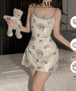 Váy Ngủ - Đầm Thun Mặc Nhà, Đi Chơi Họa Tiết Nàng Mèo Toodles Galore Dễ Thương VN596 17
