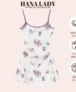 Váy Ngủ - Đầm Thun Mặc Nhà, Đi Chơi Họa Tiết Nàng Mèo Toodles Galore Dễ Thương VN596 19