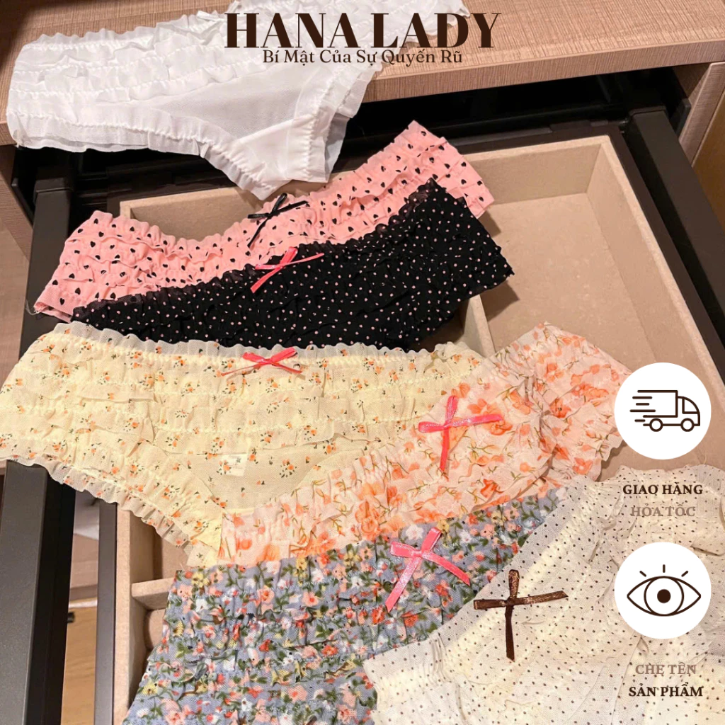 Quần Lót Nữ - Quần Chip Thun Nhún Bèo Xếp Tầng Mềm Mại Sexy Quyến Rũ QL035 9 Quần Lót Nữ - Quần Chip Thun Nhún Bèo Xếp Tầng Mềm Mại Sexy Quyến Rũ QL035 15