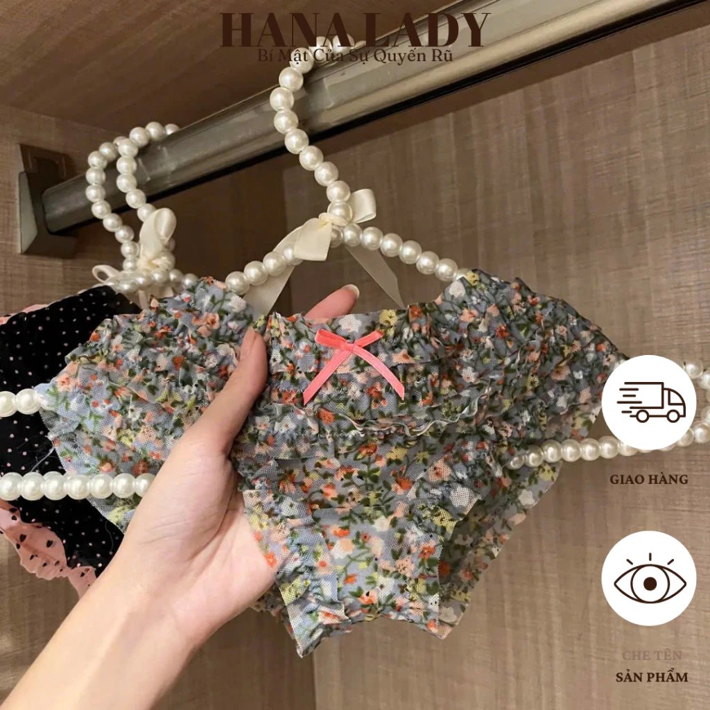 Quần Lót Nữ - Quần Chip Thun Nhún Bèo Xếp Tầng Mềm Mại Sexy Quyến Rũ QL035 14
