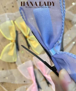 Kẹp Tóc Nữ - 1 Cặp Kẹp Mái Voan Nơ Dễ Thương Phong Cách Hàn Quốc PKT049 15