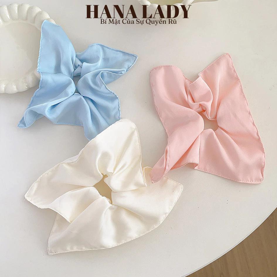 Cột Tóc Scrunchies Lụa Hình Vuông Cỡ Lớn Màu Pastel PKT054 8 Cột Tóc Scrunchies Lụa Hình Vuông Cỡ Lớn Màu Pastel PKT054 14